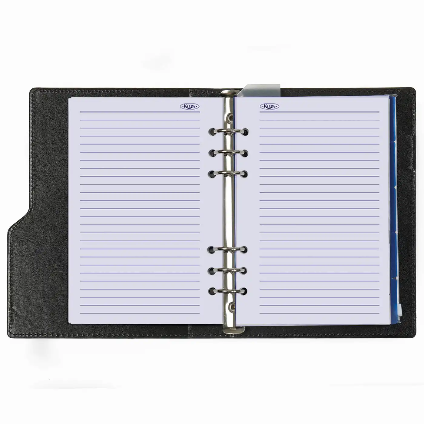 1016-12 Refillable A5 Ring Binder Organizer Sea of Flowers Black - Image 8
