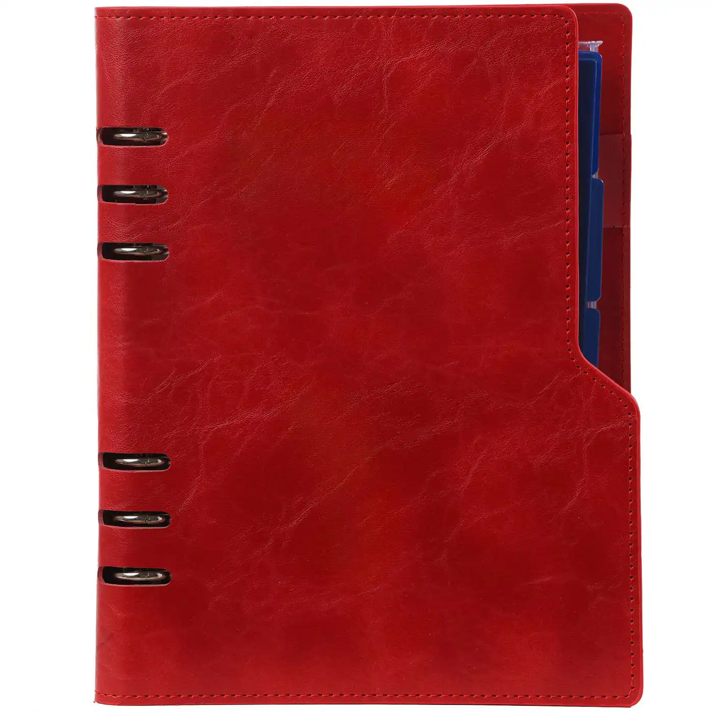 1016-16 A5 6 Ring Planner Organizer Red - Image 3