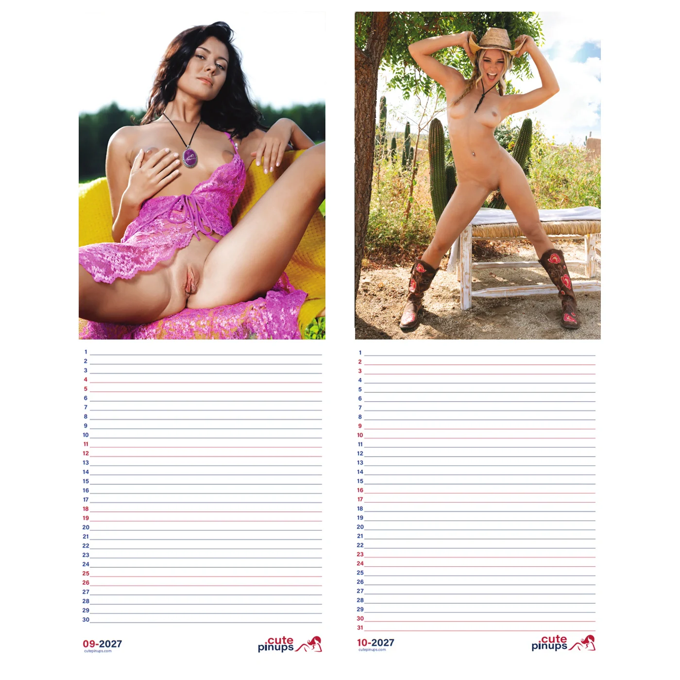 Erotic calendars Girlfriends 2027 + Note my Babe 2027 + free 2026 calendar - Image 17