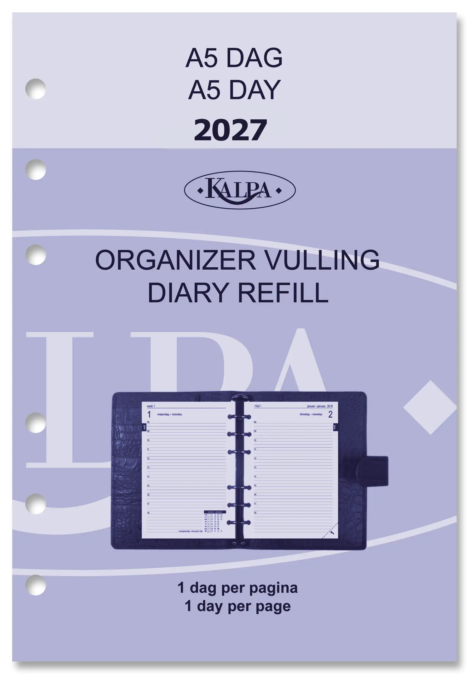 6201-27 210 x 144 mm 2027 A5 Planner Refills NL EN - Image 6