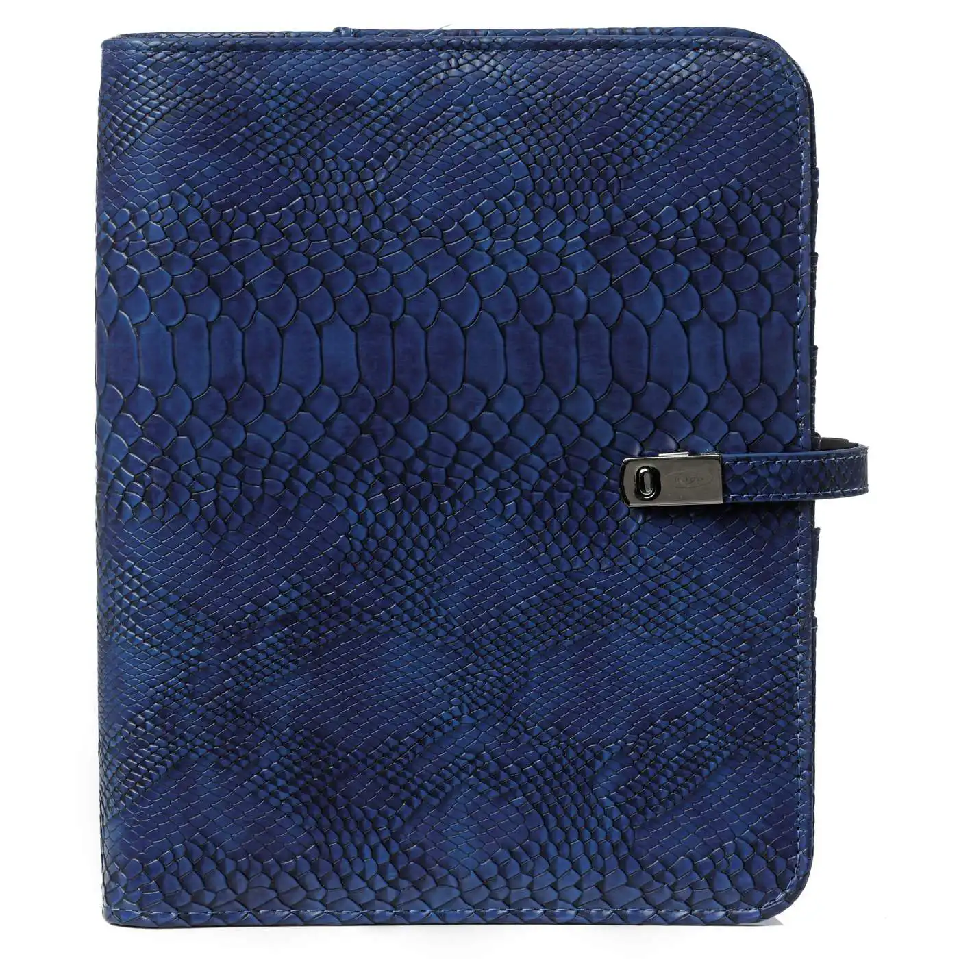 1011-75 A5 Ring Binder Agenda Croco Indigo - Image 3
