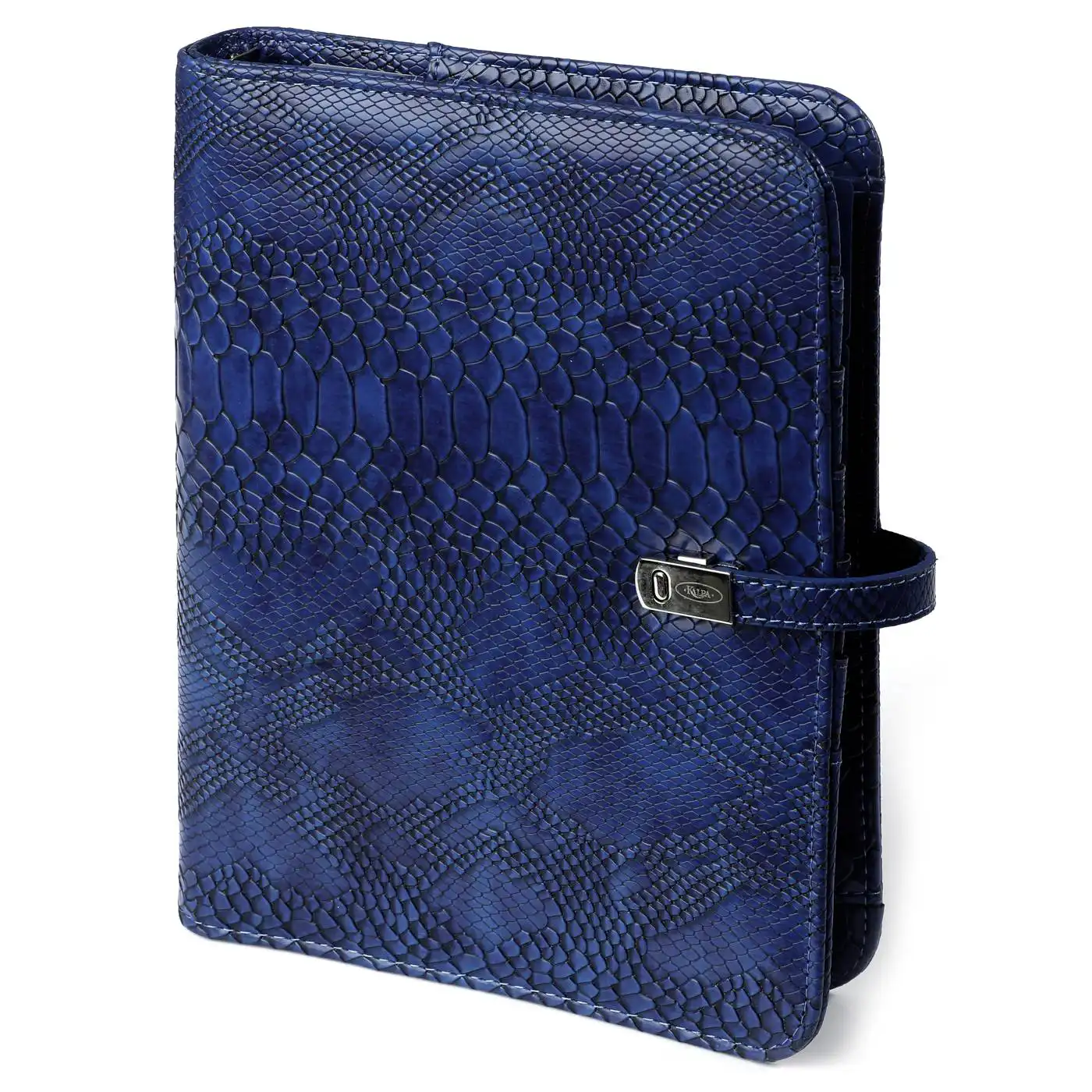 1011-75 A5 Ring Binder Agenda Croco Indigo - Image 4
