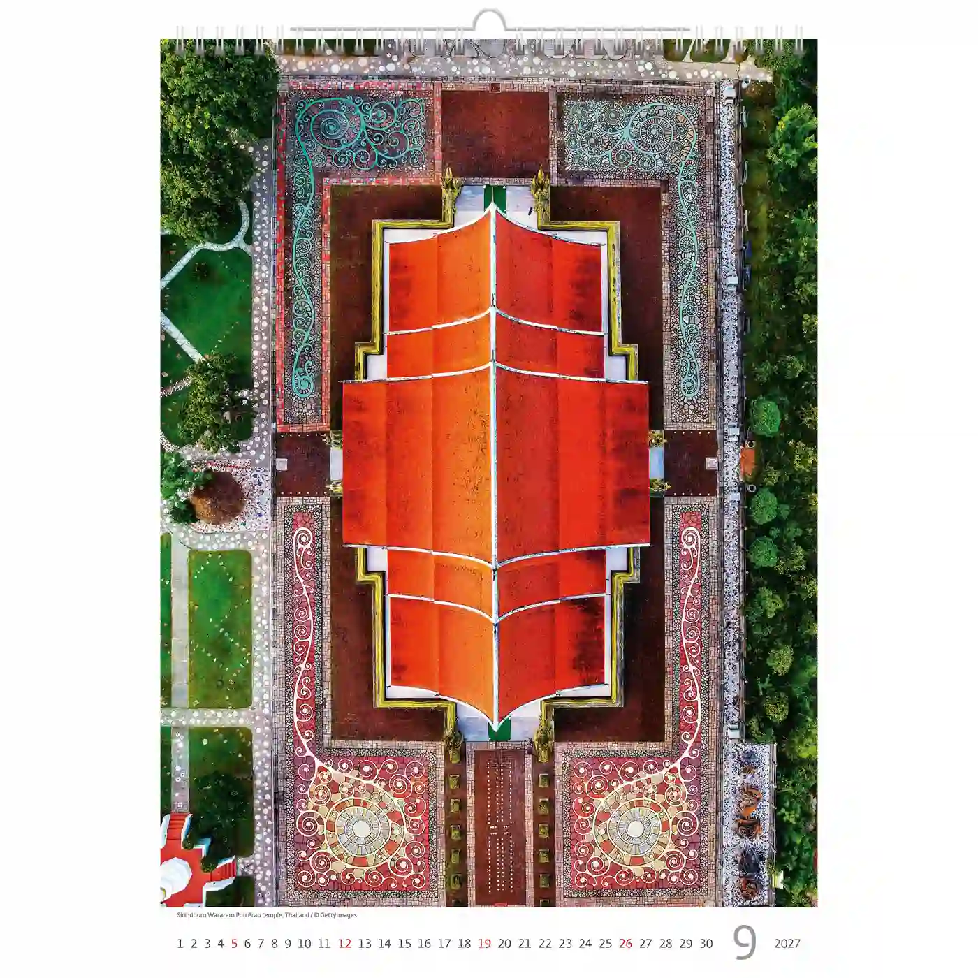 C139-27 World From Above Calendar A3+ 2027 + free 2026 calendar - Image 11