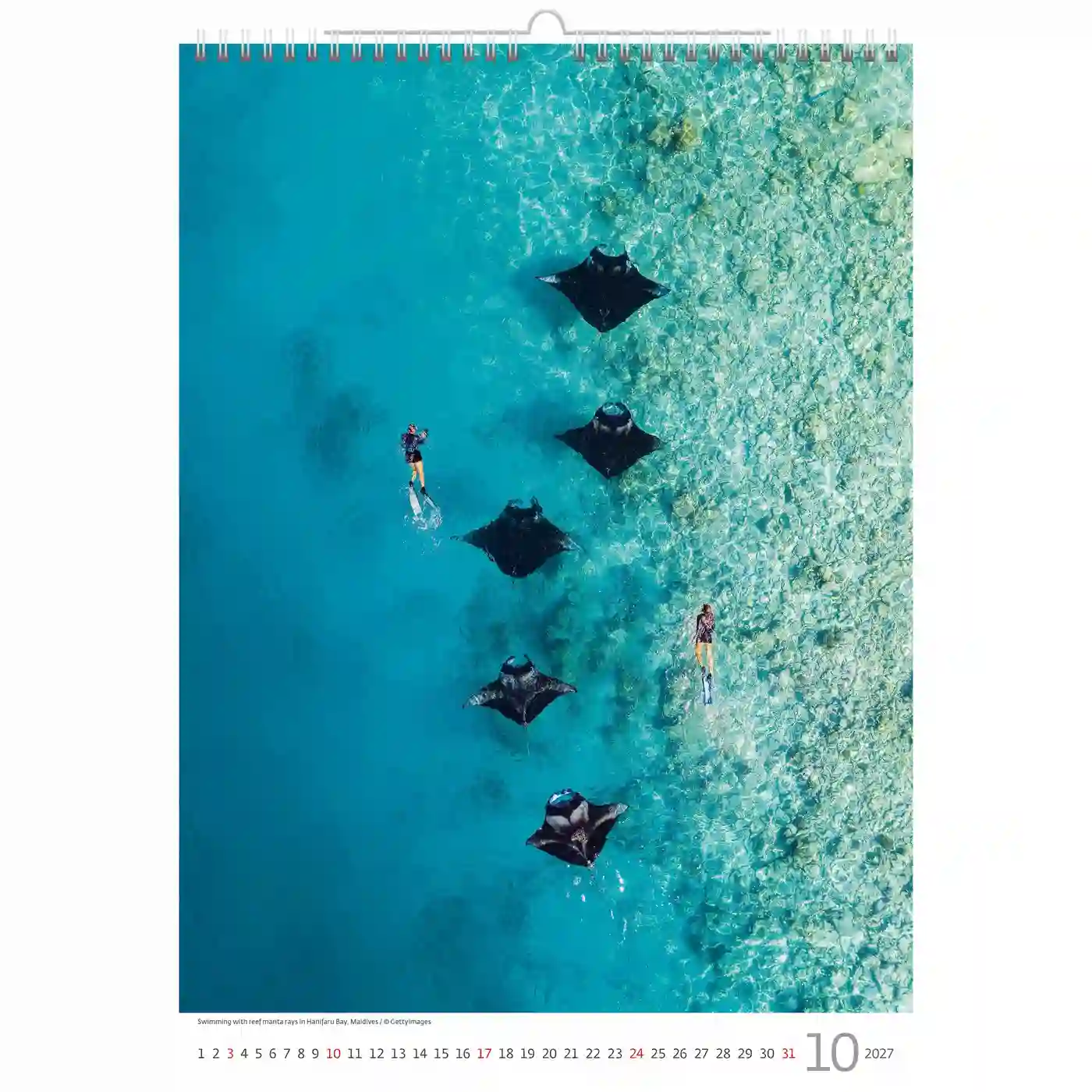 C139-27 World From Above Calendar A3+ 2027 + free 2026 calendar - Image 12