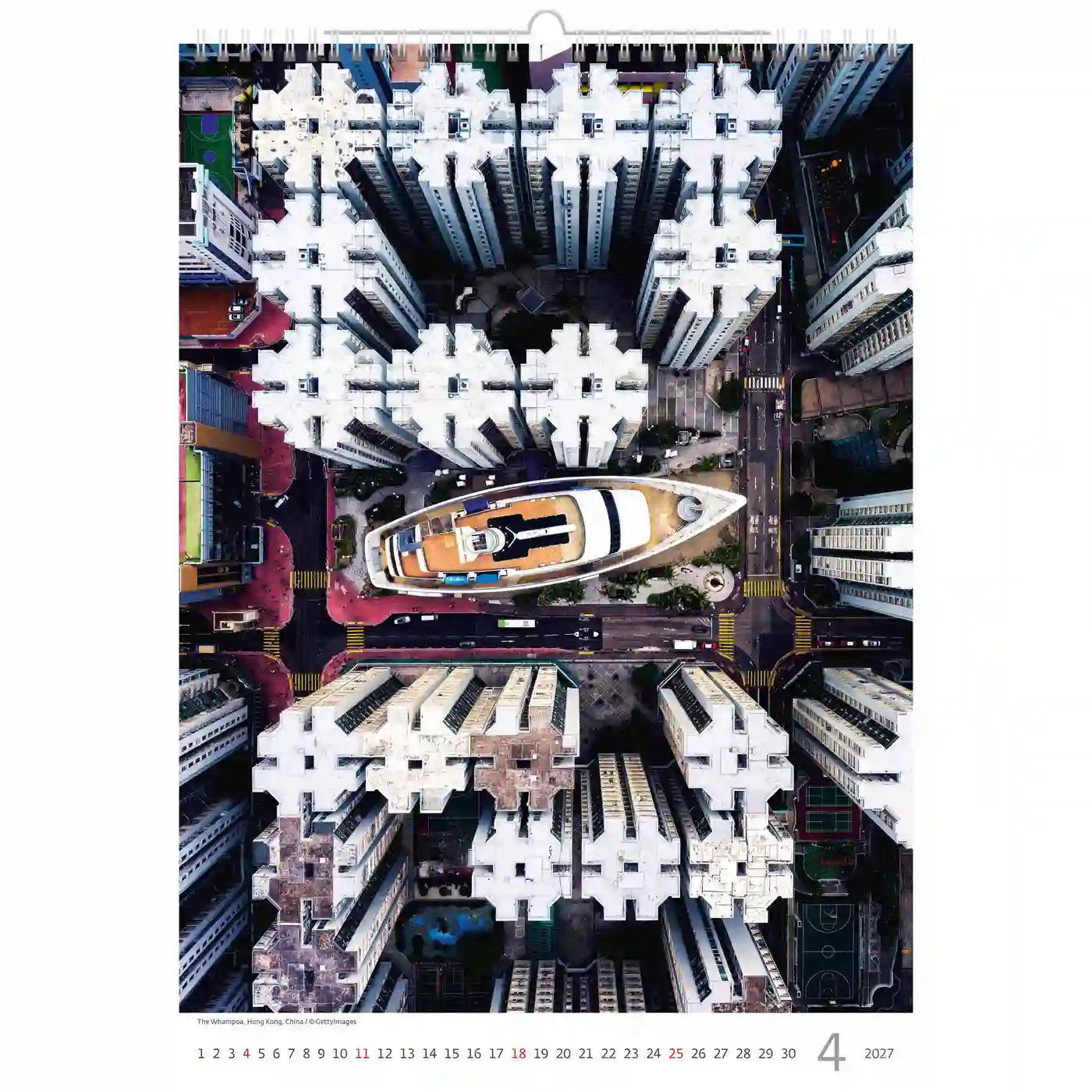 C139-27 World From Above Calendar A3+ 2027 + free 2026 calendar - Image 6