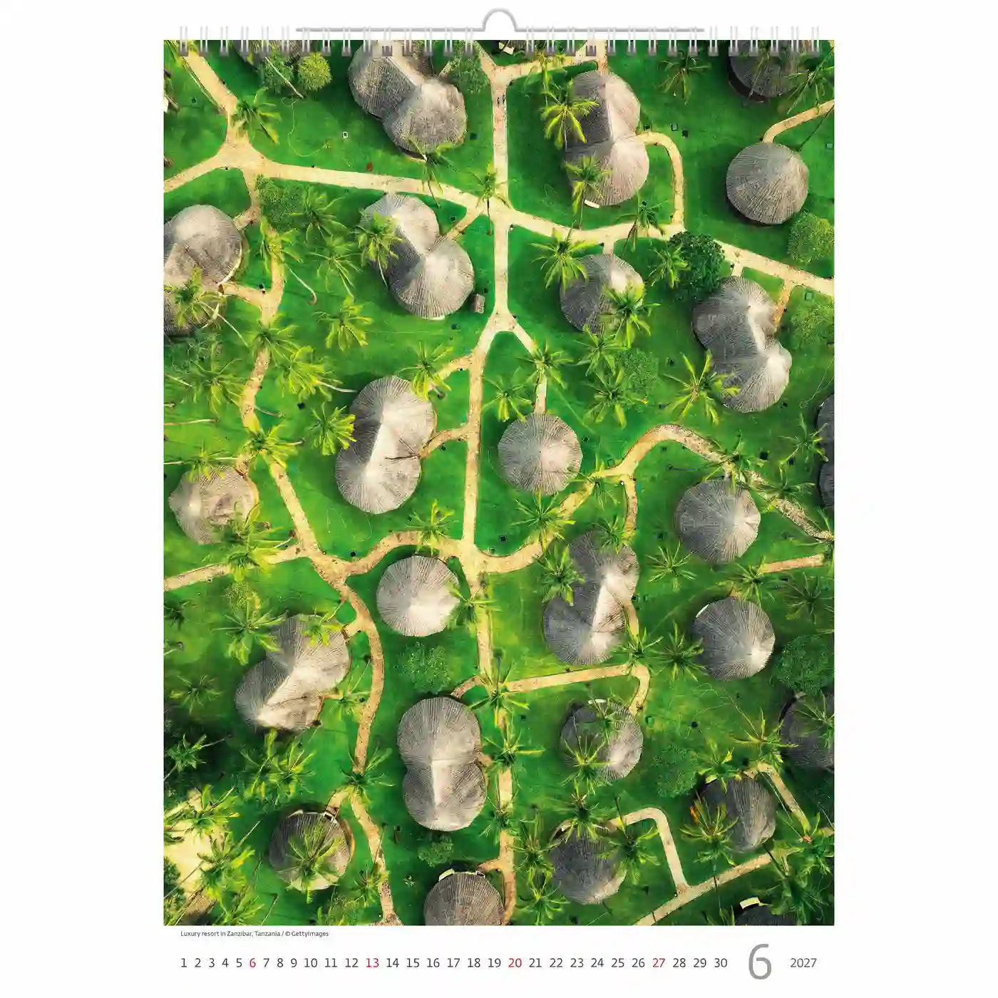 C139-27 World From Above Calendar A3+ 2027 + free 2026 calendar - Image 8