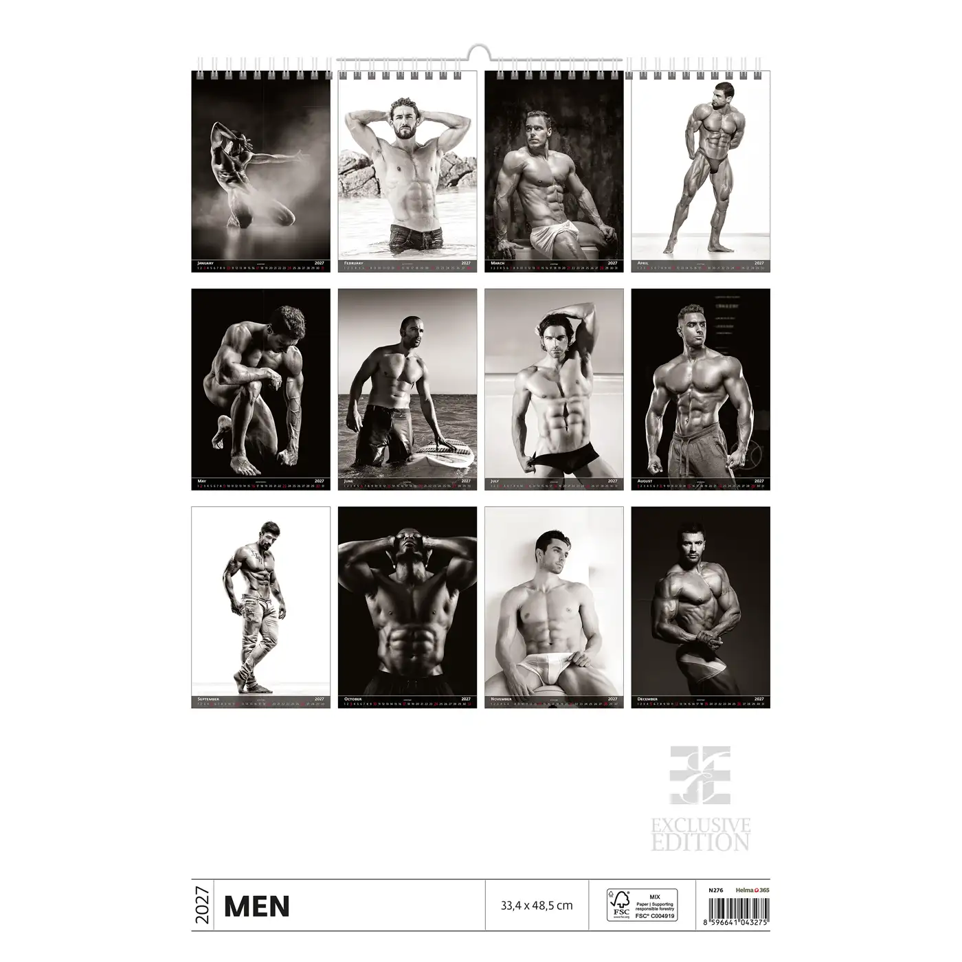 C276-27 Body Builders Calendar B3 size 2027 + free 2026 calendar - Image 15
