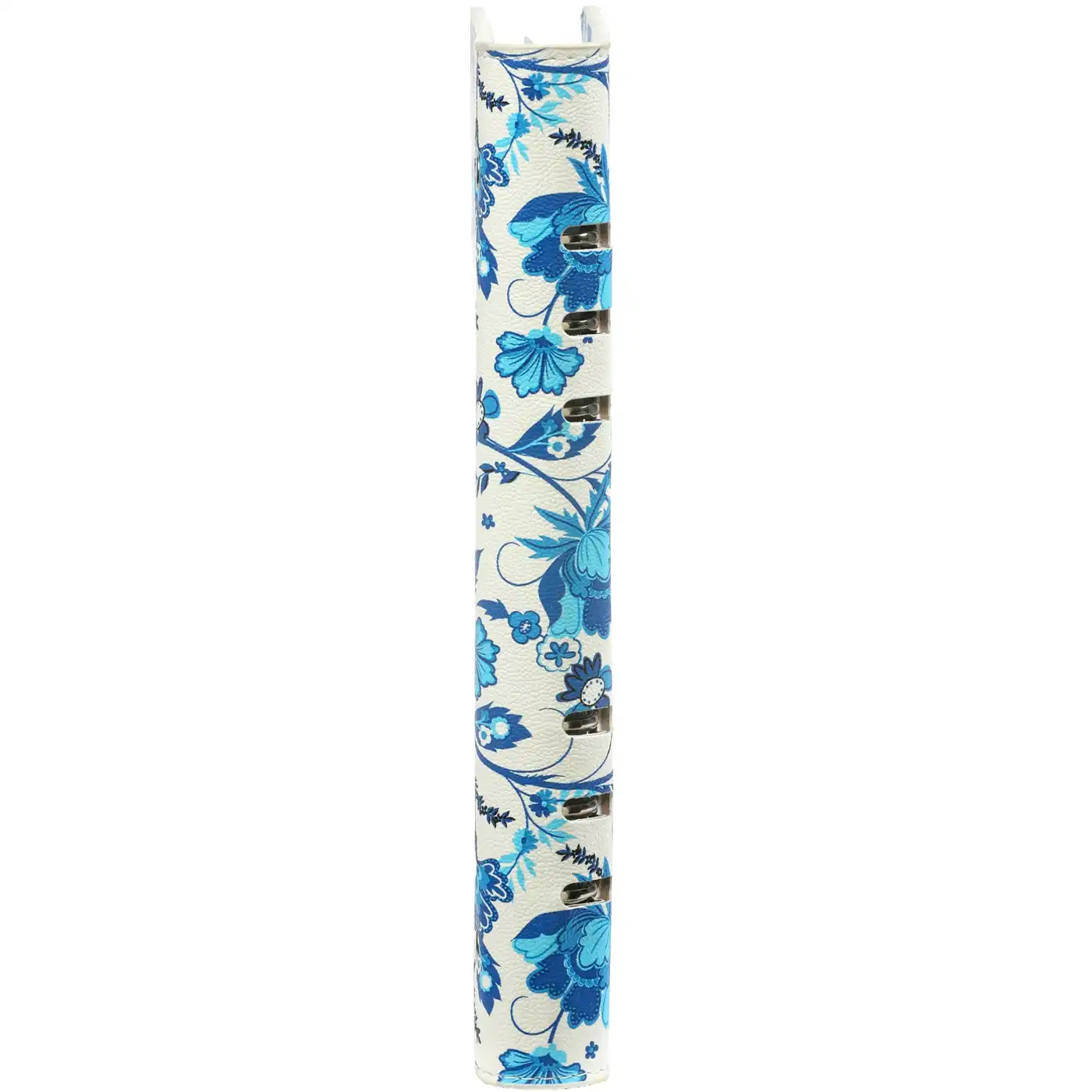 1016-78 Clipbook A5 Ring Binder Organizer Delft Blue Flowers - Image 7