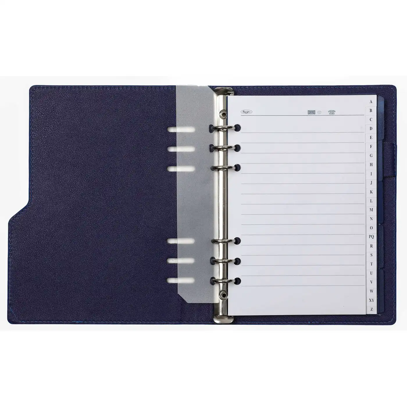1016-75 Clipbook A5 Ring Binder Planner Croco Indigo - Image 4