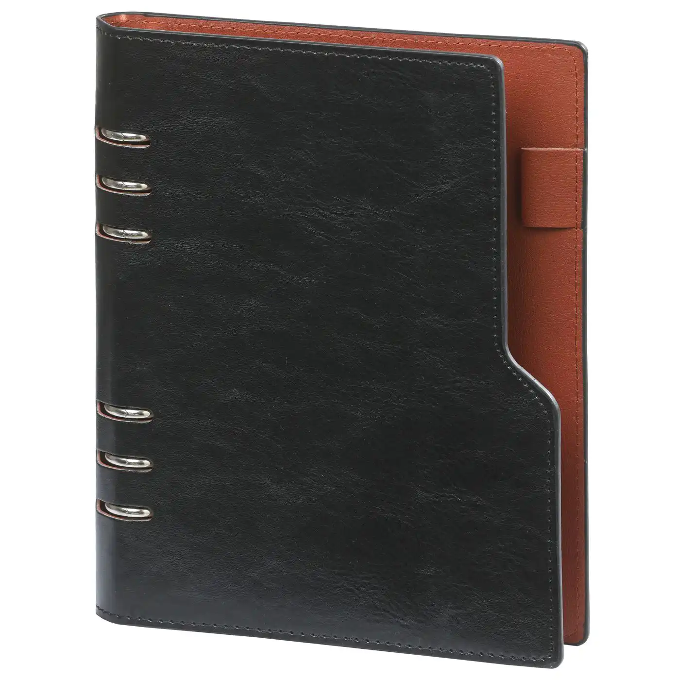 1116-60 Clipbook Personal Ring Binder Planner Pullup Black - Image 10