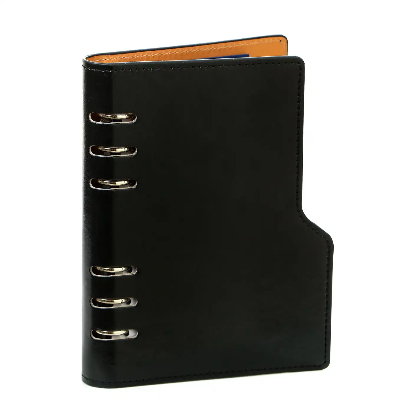 1116-60 Clipbook Personal Ring Binder Planner Pullup Black - Image 8