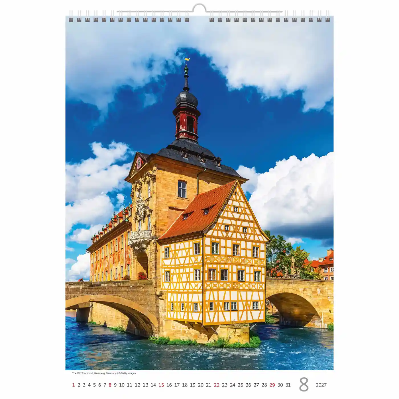 C123-27 Europe scenes Calendar A3+ size 2027 + free 2026 calendar - Image 10