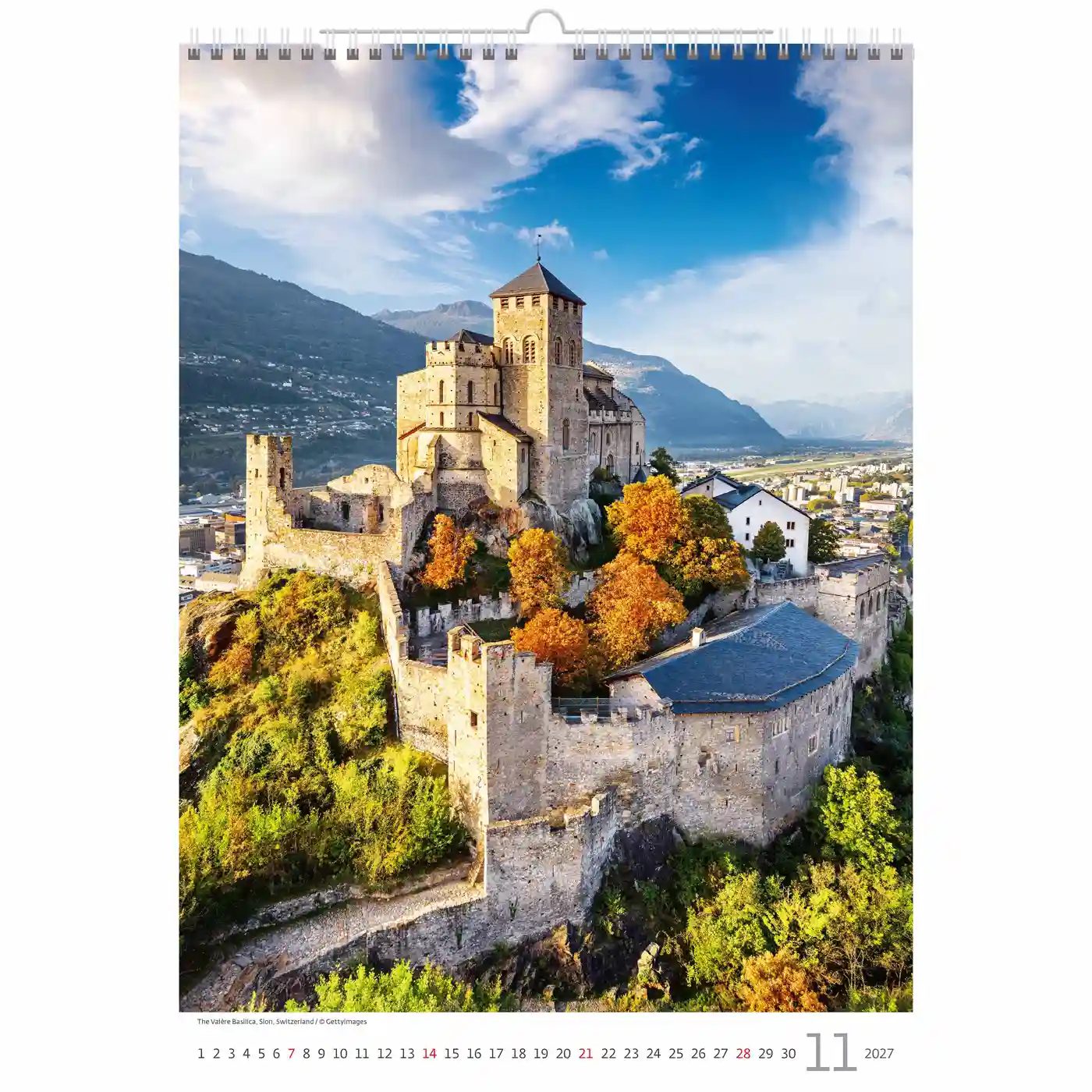 C123-27 Europe scenes Calendar A3+ size 2027 + free 2026 calendar - Image 13