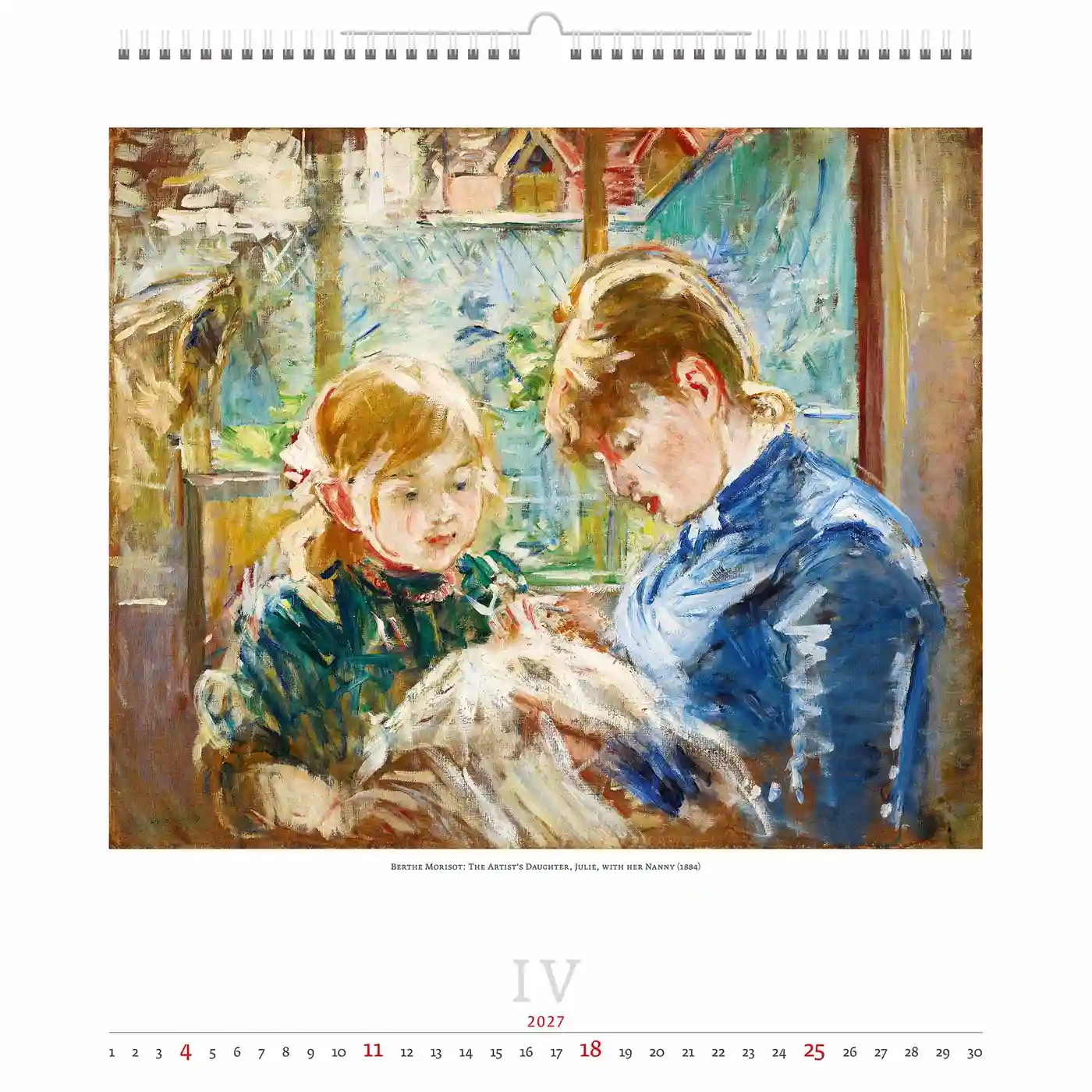 C255-27 Impressionist Art Calendar A2 2027 + free 2026 calendar - Image 5