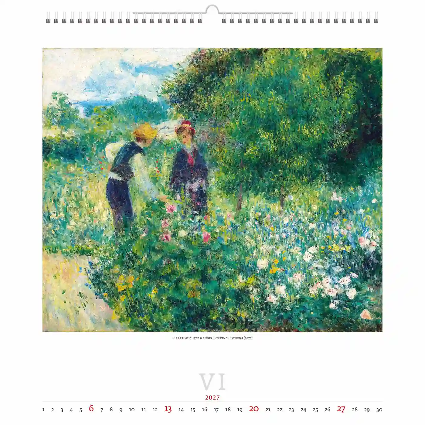 C255-27 Impressionist Art Calendar A2 2027 + free 2026 calendar - Image 7