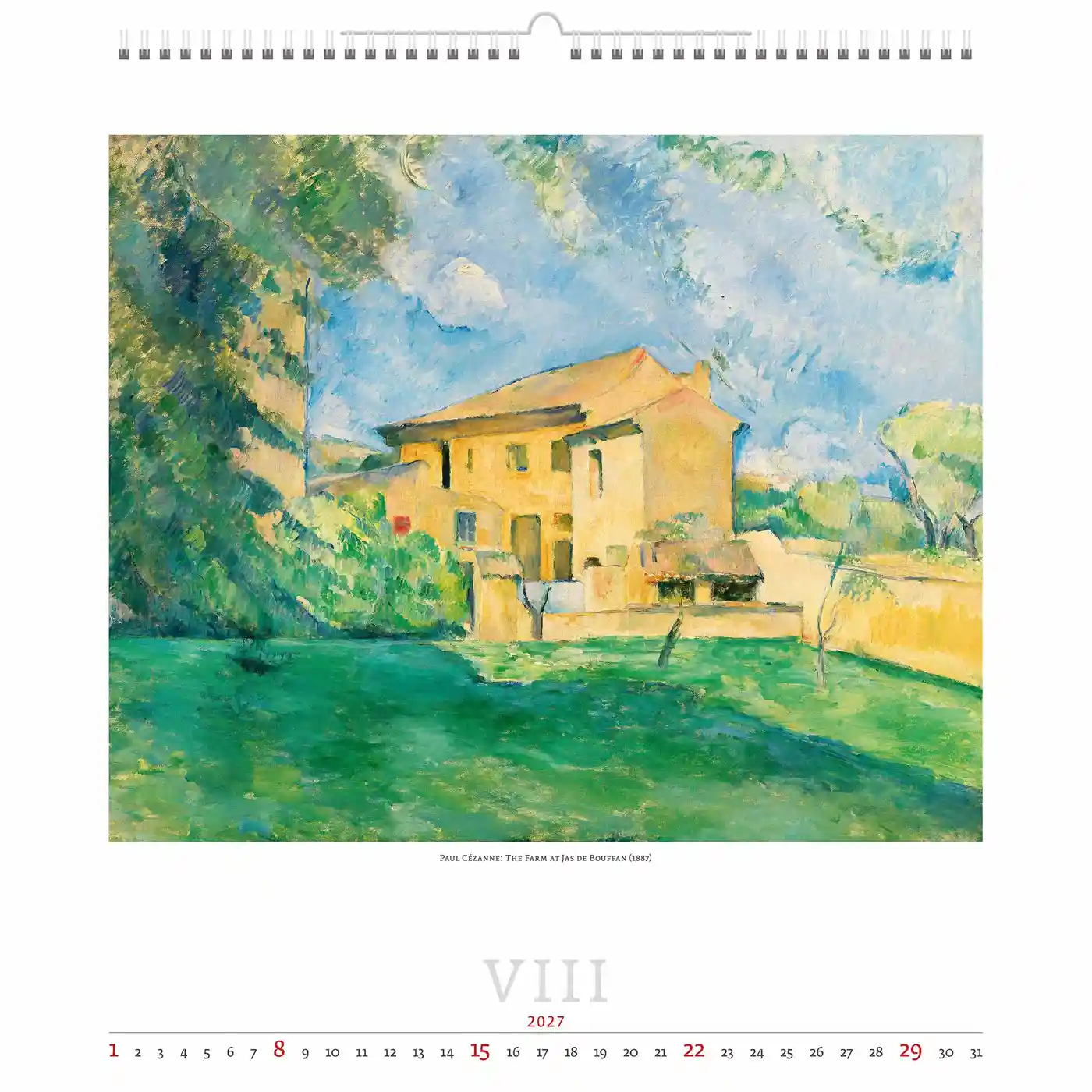 C255-27 Impressionist Art Calendar A2 2027 + free 2026 calendar - Image 9