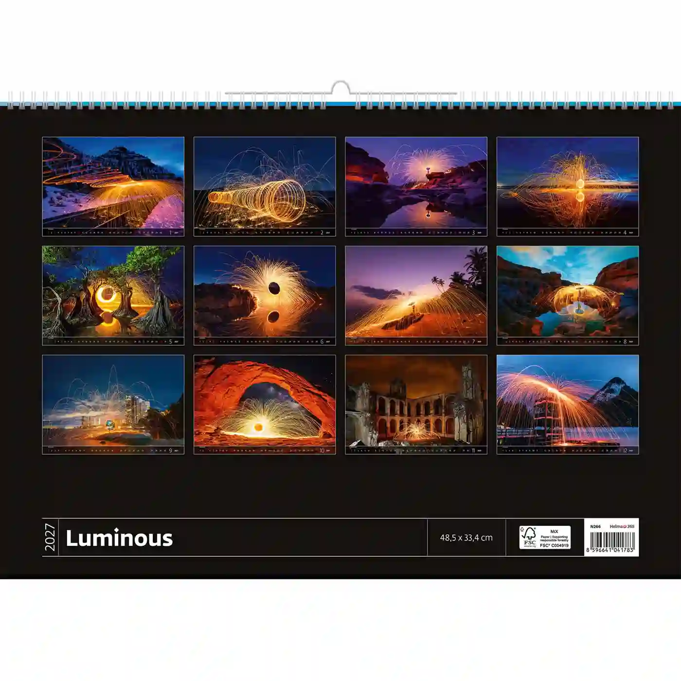C266-27 Luminous 2027 calendar 48x33 cm + free 2026 calendar - Image 15