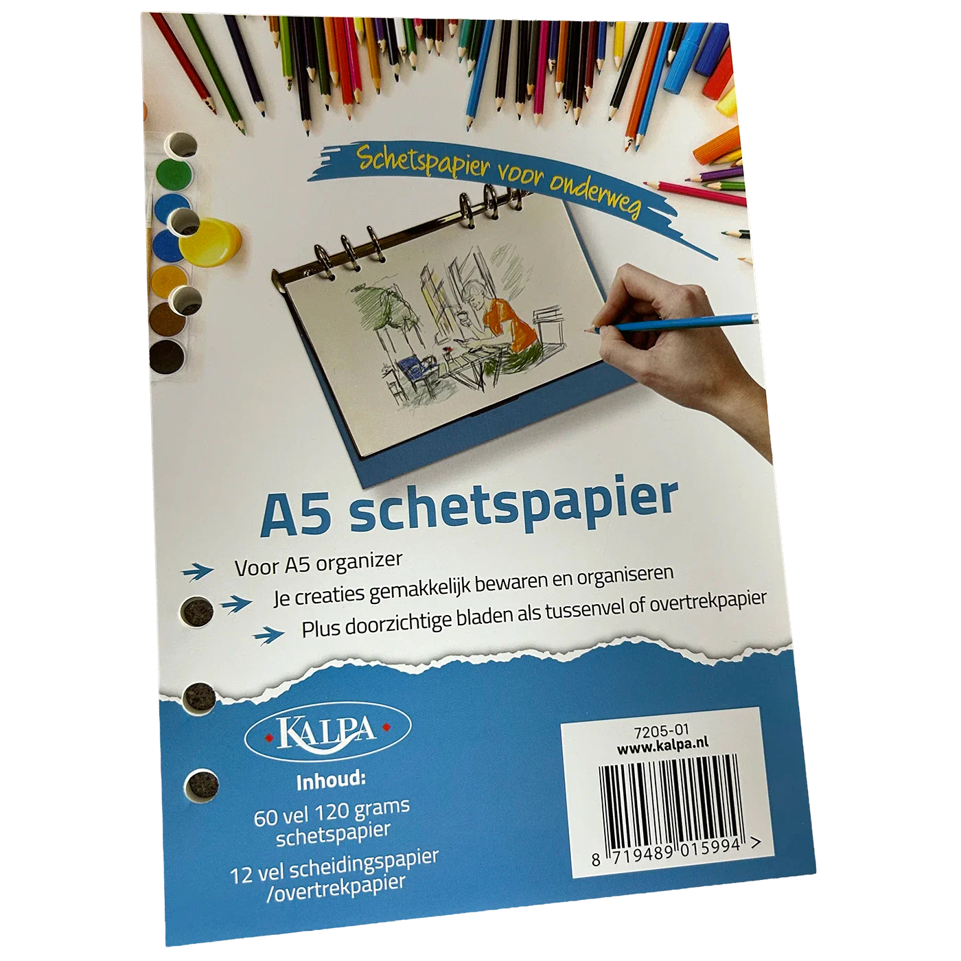 6407-01 210 x 144 mm Kalpa A5 Refill Pack 60 sheet sketch paper + 12 transparent sheets - Image 10