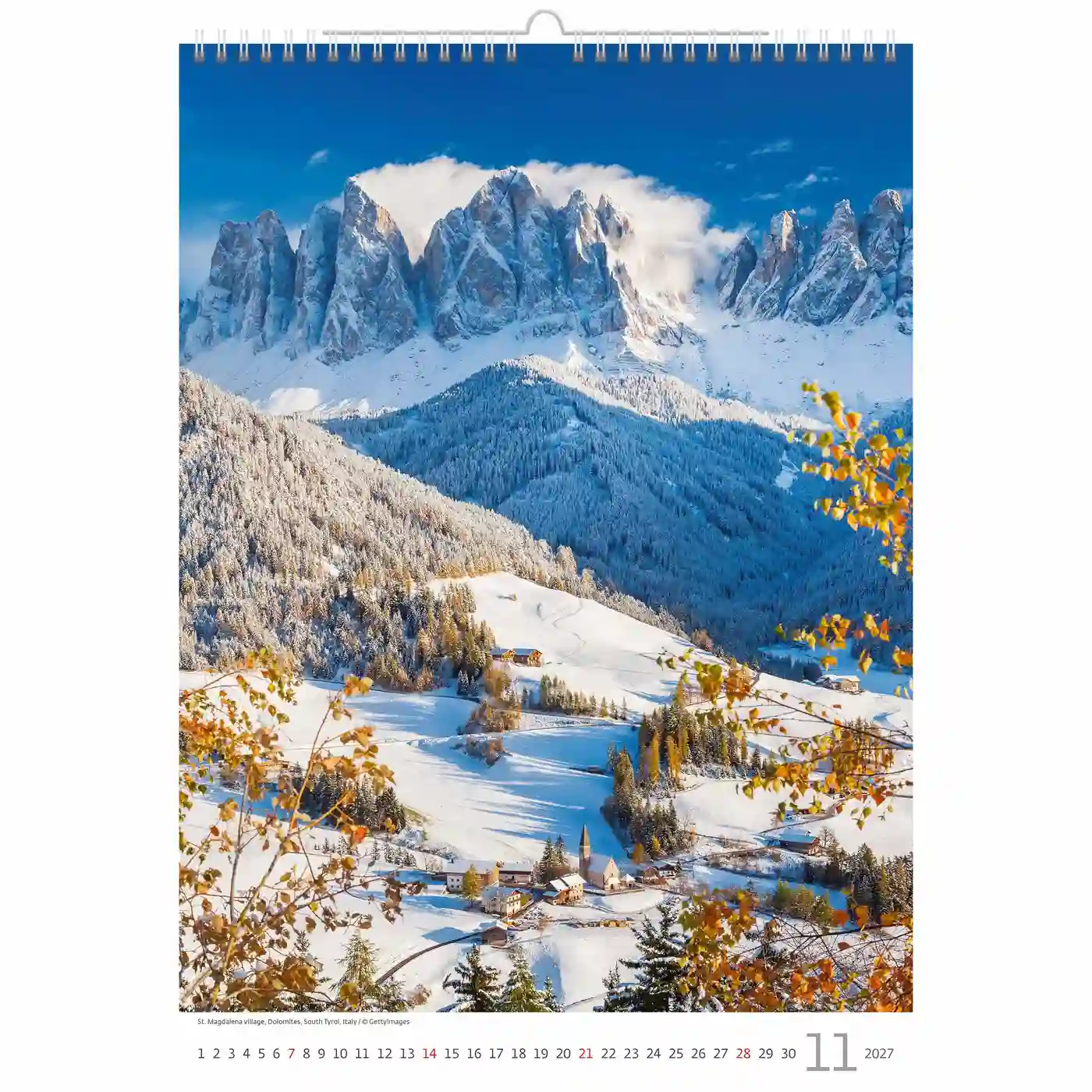 C126-27 Mountain Landscape Wall A3+ 2027 + free 2026 calendar - Image 14