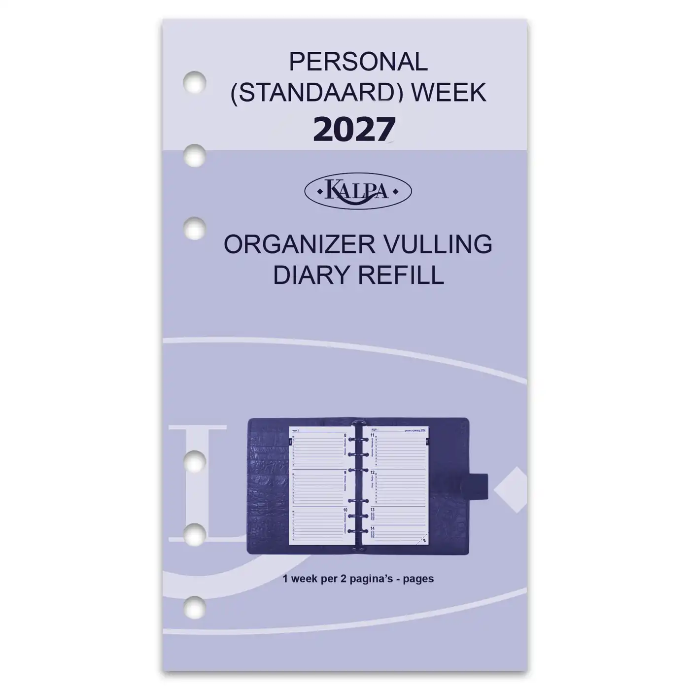 6217-27 170 x 95 mm Personal Agenda Binder Refills Week NL EN 2027 - Image 4
