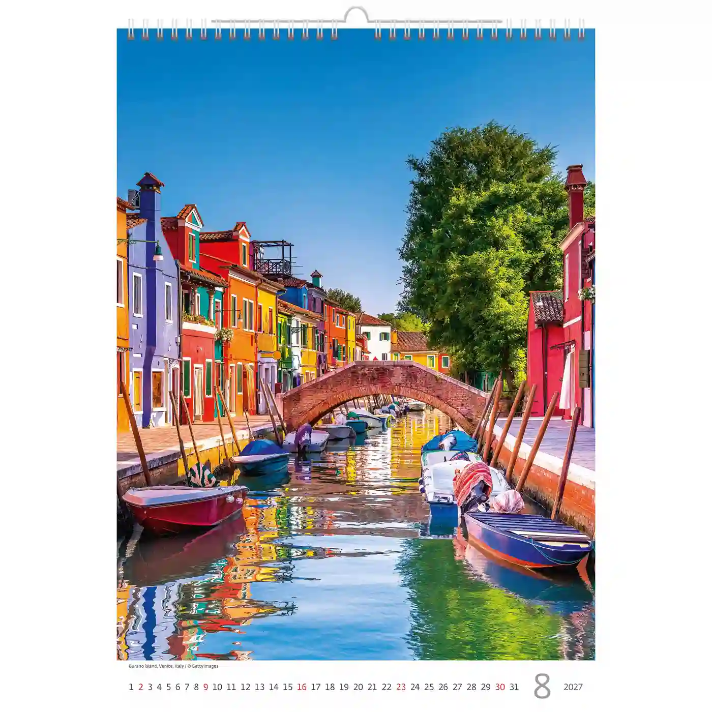 C147-27 Romantic Alleys Calendar A3+ 2027+ free 2026 calendar - Image 10